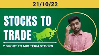 Best Stocks to Buy Now for Swing Trading For Next Week || 21th Oct 2022 || 2 Stocks