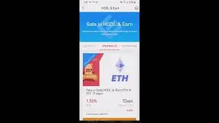 Hold and earn on Gate.io