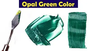 How To Make Opal Green Color - Mix Acrylic Colors