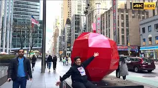 Walking NYC 6th Avenue and 5th Avenue In March 2023