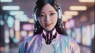 Adorable Future Girl Bot 🤖✨ | Cute Female Futuristic Robot Comes to Life #Robot #AI #Shorts