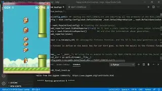 AI learns to play flappy bird NEAT