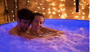 Lay -Z-Spa Paris Hot Tub with LED Lights, Airjet Inflatable, 4-6 Person