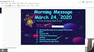 Weber Morning Message 3/24 - Google Slides