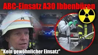 [GIFTIGE FLÜSSIGKEIT LÄUFT AUS LKW] ABC-Einsatz auf der A30 bei Ibbenbüren (O-Töne uvm.)