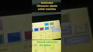 Automatic ultrasonic elastic cutter machine, #shorts