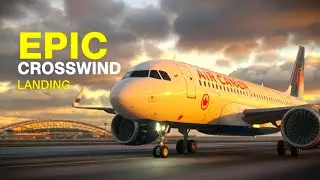Air Canada Airbus A320 Makes DANGEROUS Landing at Calgary Airport