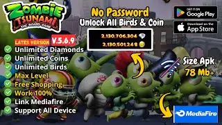 UPDATE!! Zombie Tsunami Mod APK 2026  Unlimited Diamonds & All Birds Unlock