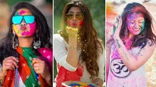 Best Holi photo poses for girls 📸❤️  | Holi Photoshoot Ideas 2023 | Holi Photoshoot