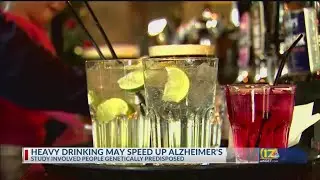 Heavy drinking may speed up Alzheimer's