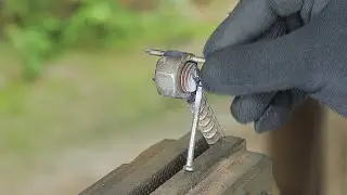 Homemade Nail Punch Tool &ndash; Simple DIY Trick to Drive a Nail Through Iron Plate | Easy Workshop Hack