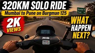 Solo Ride from Mumbai to Pune on My Burgman 125 | Road Trip Vlog | Aga khan palace 2025