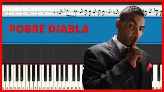 Don Omar - Pobre Diabla | Piano Tutorial | Midi