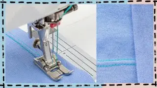 AGO GEMELLO o DOPPIO AGO - Cos'è e come si usa? - TWIN NEEDLE ​⁠@CristianaCarpentieri cucito sartoriale e creativo