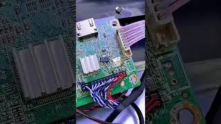 repairing a monitor motherboard whose indicator light is flashing #repair #electronic #monitor #lcd