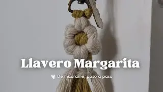 LLAVERO de margarita | MACRAMÉ | CHUNITA DECO