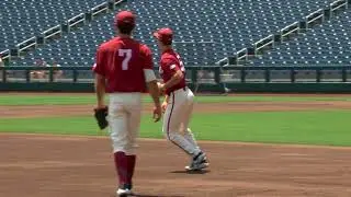 Arkansas Practice at TD Ameritrade Park CWS 2018