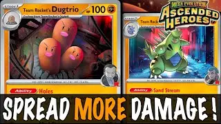 Team Rocket's DUGTRIO : Punish Your Opponent For Switching ! PTCGL Gameplay (ASCENDED HEROES)