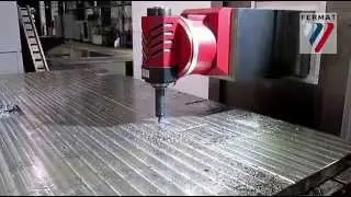 Al&eacute;seuse horizontale FERMAT &agrave; montant mobile WRF 160 Heavy CNC - fraisage des rainures