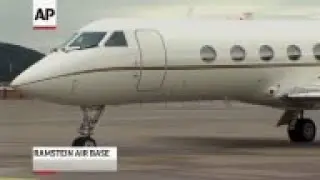 Raw: American Heroes Arrive at Ramstein Air Base