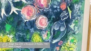 Marc Chagall&rsquo;s Angel Bay with a Bouquet of Roses, from Nice & The C&ocirc;te d&rsquo;Azur, 1967