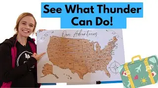 USA Travel Map with Thunder Laser