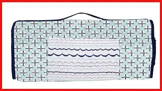 Bacati - 100% Cotton Percale Soft Breathable Fabrics Nap Mat with Pillow for Toddler Boys Naptime, M