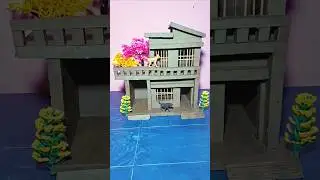 Amazing clay house design 🏠 Clay house #diy #craft #craftideas #miniature #clayhouse