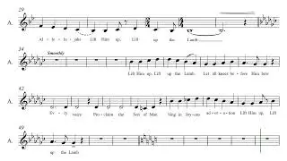 Lift Up The Lamb (David T. Clydesdale) Alto 1 Guide