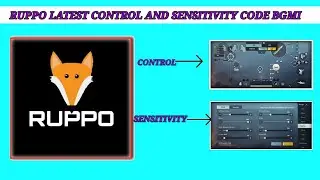 🔥 RUPPO LATEST CONTROL CODE AND SENSITIVITY CODE BGMI 🔥 BGMI CONTROL AND SENSITIVITY CODE RUPPO