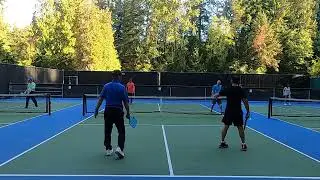 GH030311 Pickleball play at Murdo Frazer park in North Vancouver