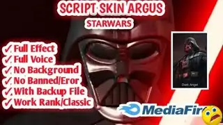 SCRIPT SKIN ARGUS Star Wars Darth Vather FULL VOICE!!