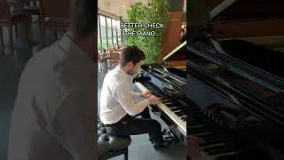 I played Another Love while checking the piano... #shorts