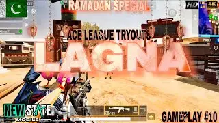 INSANE CLUTCHES IN LAGNA🫣🔥 | ACE LEAGUE TRYOUTS | NEW STATE MOBILE | EMAAZ GAMING | GAMEPLAY #10&hearts;️🇵🇰