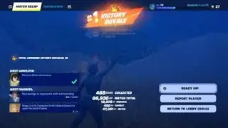 Fortnite victory royal solo 4-25-24. 1 v 1 enemy had all medallions .