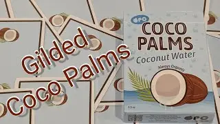 Daily deck review day 664 - Gilded Coco Palms playing cards by Organic playing cards