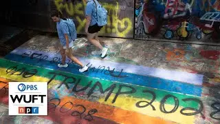 Students react to Pride flag graffiti at Norman Tunnel