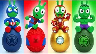 Pea Pea Huevos Sorpresa de Superhéroes | Descubre Secretos Increíbles 🥚🦸‍♂️