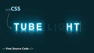 Illuminate Your Text: Tubelight Text Animation HTML & CSS || Web Design @rayen-code