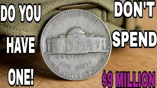 Millionaire Worth Jefferson Nickels!Rare 5 cent Monticello Coins Selling For Big Worth!