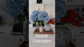 How I Made This Patriotic Floral Centerpiece | DIY Summer Table Decor