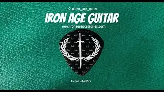 Iron Age Guitar picks Carbon fiber trial at Dirty Barn Studios
