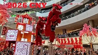 2026 CNY High Pole Lion Dance Performance (Double Lions) #1Utama #甲洞弘德體育會