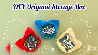 DIY Origami Storage Boxes 📦 | Easy Paper Folding Craft| Paper Storage Boxes