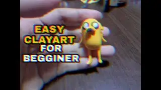 Clay art tutorial for begginner|adventure time air dry clay|jake