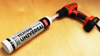 Just insert the Silicone Gun into the Drill! Millions of people don't know this secret😱!