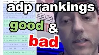 2019 Fantasy Football Rankings Analysis... who has good value? Who has bad value?
