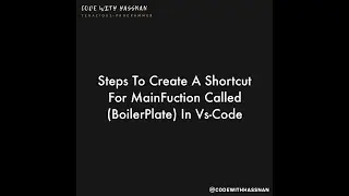 Steps To Create A User Snippet Called BoilerPlate For Cpp In Vs Code