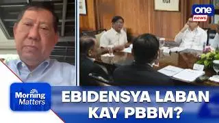 Erice on alleged messages between PBBM, ex-Usec Bersamin: Medyo detailed talaga | Morning Matters