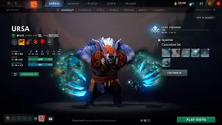 Ursa - Unusual Claws of the Crystal Drift (Frostbloom) rarest Dota 2 skins 4K